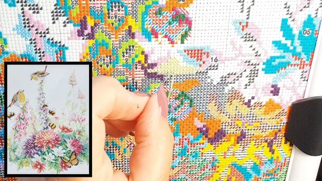 STITCH WITH ME | Theme: OLDIES | 14 ct | stamped cross stitch #crossstitch смотреть онлайн