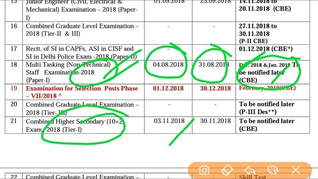 SSC MTS & CHSL 2018 NOTIFICATION AND EXAM DATES OUT смотреть онлайн