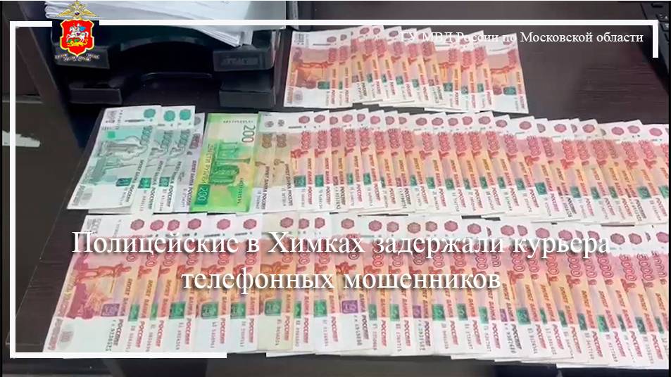 Полицейские в Химках задержали курьера телефонных мошенников смотреть онлайн