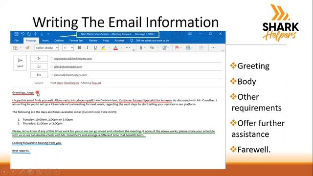 How to send a formal email using outlook for business - Sharkhelpers смотреть онлайн