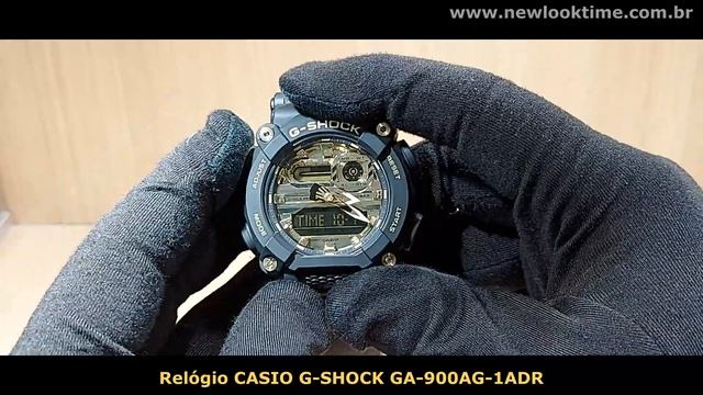 Relógio CASIO G-SHOCK GA-900AG-1ADR смотреть онлайн