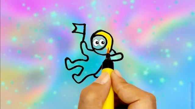Рисование космонавта для детей | Drawing astronaut for children | Bolalar uchun kosmonavt chizish смотреть онлайн