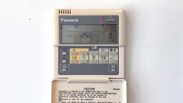 Daikin BRDC1D52 Wall Remote смотреть онлайн