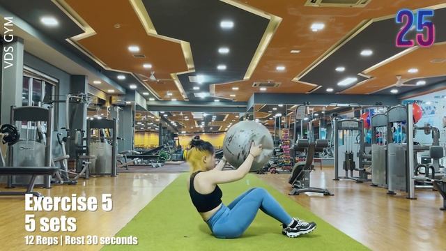 Lose weight at home Day 32 | 8 stability ball exercises to lose weight смотреть онлайн