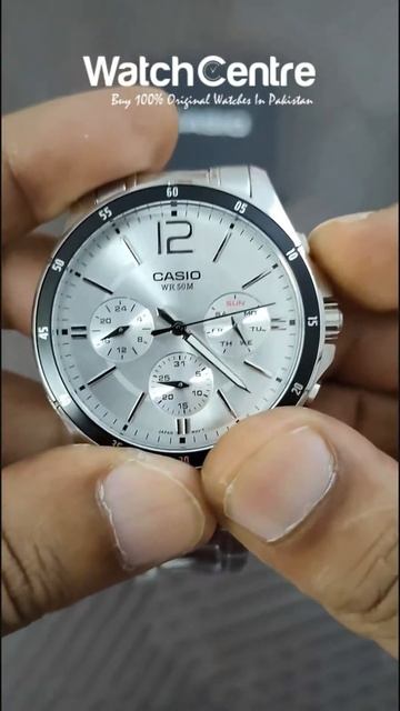 Casio MTP 1374D 7AV Men's Silver Dress Watch смотреть онлайн