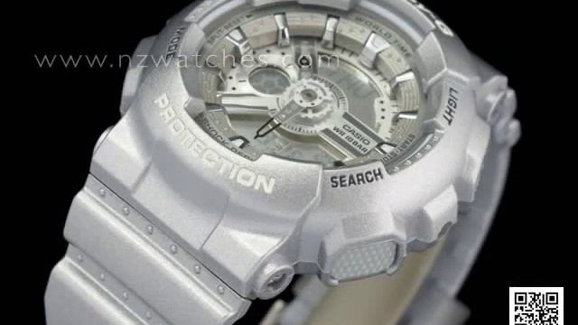 Casio Baby-G Analog Digital 100M Ladies Sport Watch BA-110-8A, BA110 смотреть онлайн