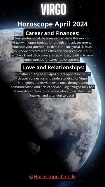 Horoscope for Virgo for April 2024 #horoscope #shorts смотреть онлайн