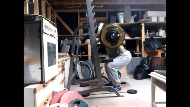 195kg x 8 x 5 (Workout 7/108) The Road to a 270kg RAW squat. смотреть онлайн