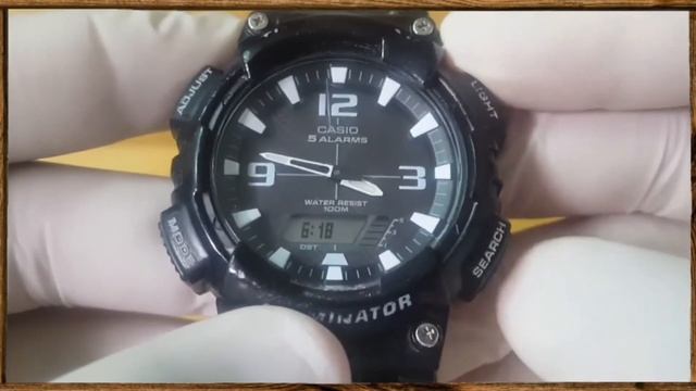 Casio Solar 5208 Come impostare ora e data aq-s810w aq-s800w смотреть онлайн