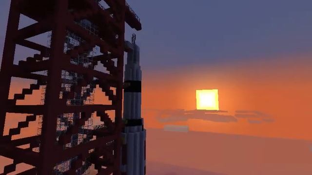 Minecraft Saturn V Rocket