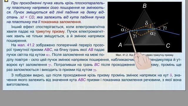 41 параграф.СВІТЛО.ПЛОСКОПАРАЛЕЛЬНА ПЛАСТИНКА.СКЛЯНА ПРИЗМА смотреть онлайн