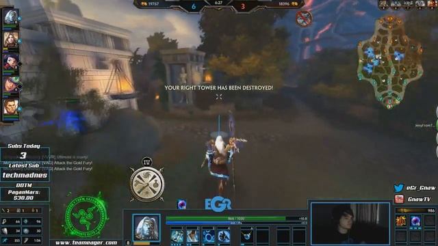 Smite: eGr Gnaw - Chronos Vs Vulcan [LANE] - Ranked Match 5vs5 - S2 смотреть онлайн