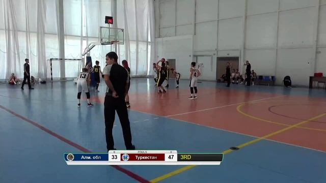 ЧРК среди Молодежных Сборных областей (девушки) : Туркестан - Алматинская область