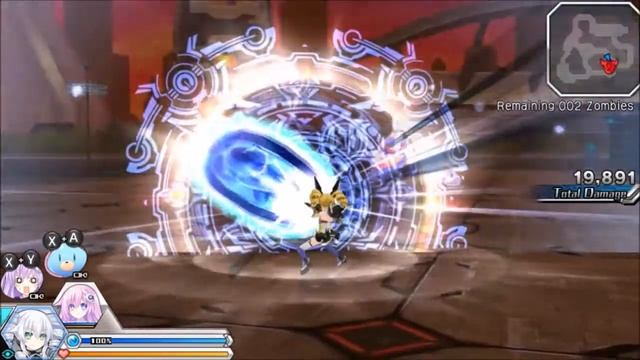 MegaTagmension Blanc + Neptune vs Zombies - All EXE Drive Skills Exhibition смотреть онлайн