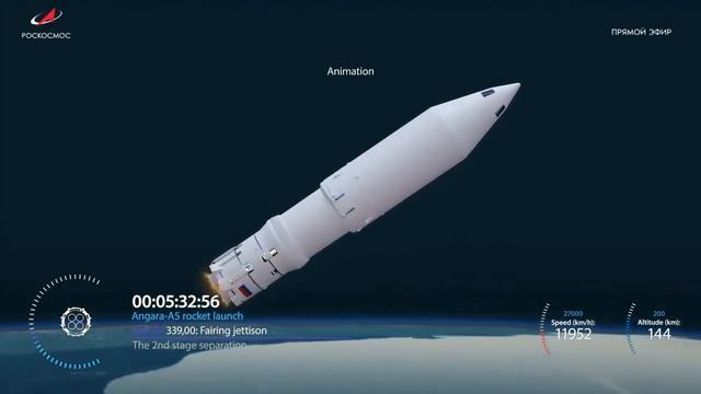 Пуск ракеты носителя «Ангара А5» смотреть онлайн
