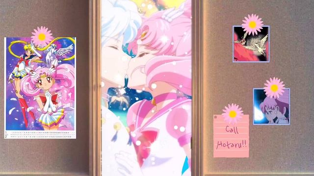 Helios and Eternal Sailor Chibi Moon at her office in Elysion смотреть онлайн