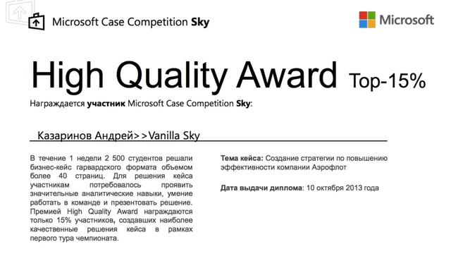 ФРЭ Казаринов Андрей 2014