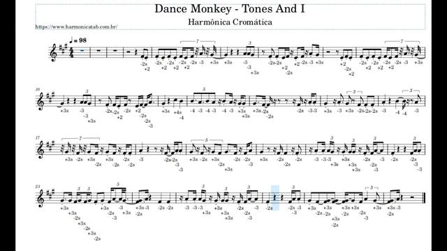 Dance Monkey Tones And I Harmônica Cromática смотреть онлайн
