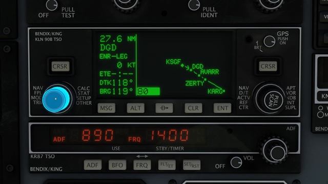 MSFS: Using the KLN 90B GPS / Black Square Duke / Microsoft Flight Simulator смотреть онлайн