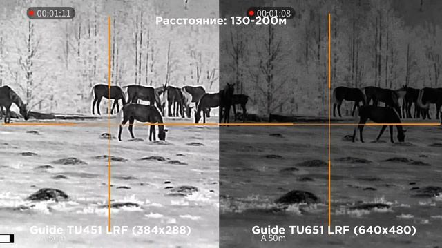СРАВНЕНИЕ МАТРИЦ ТЕПЛОВИЗОРОВ GUIDE TU451 LRF vs TU651 LRF смотреть онлайн