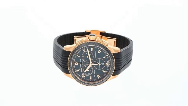 Certina DS First Lady Chrono Ceramic Precidrive PVD C030.217.37.057.00 - Zegarek / Watch 360 смотреть онлайн