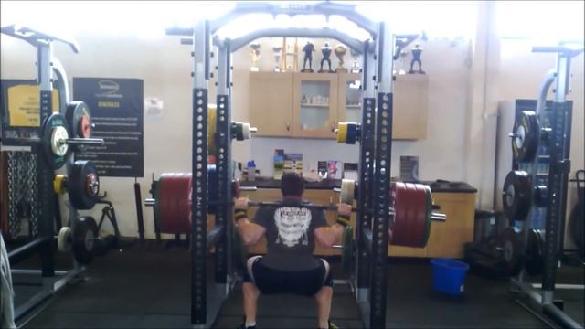 Tom Hibbert- 170/190/210/230kg Low Bar Wide Stance Squat (u90kg) смотреть онлайн
