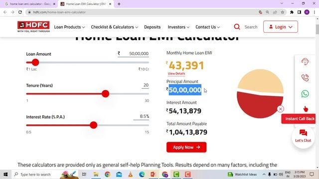 EMI of 50 Lakh Home Loan | Housing Loan Interest Rate 2023 #homeloan #housingloan #loan #emi смотреть онлайн