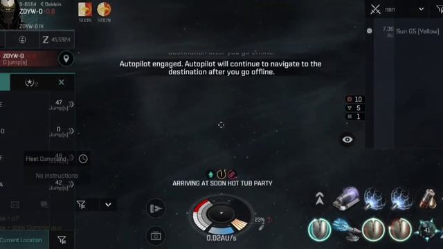 EvE Echoes PvPTempest Striker 1й вылет по Deklein