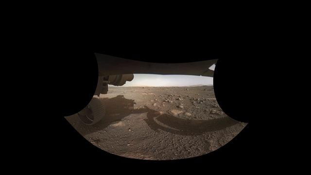 Mars - Perseverance - The Sol 1 front HAZCAM image in color (360) (EN) смотреть онлайн