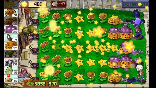 Тактика для бесконечного выживания в ,,Увидеть звезды" //Plants vs Zombies Xi смотреть онлайн