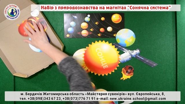 Набір з природознавства на магнітах "Сонячна система" НОВА УКРАЇНСЬКА ШКОЛА (НУШ) смотреть онлайн