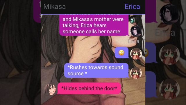 Attack On titan chat story fashion part-18 - Erica caught Eremika !💋 смотреть онлайн