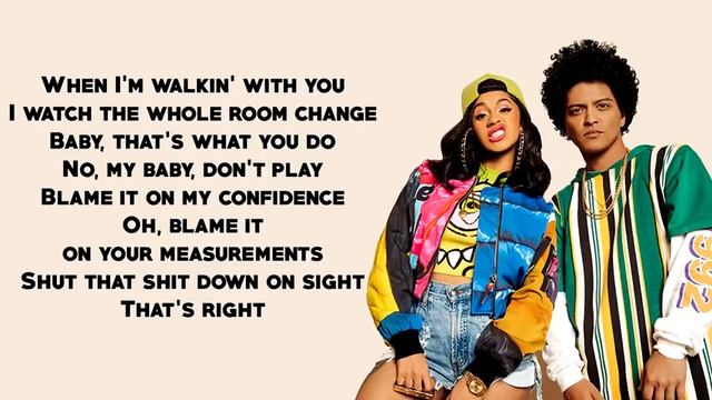 Bruno Mars Finesse Remix Feat Cardi B Lyrics смотреть онлайн