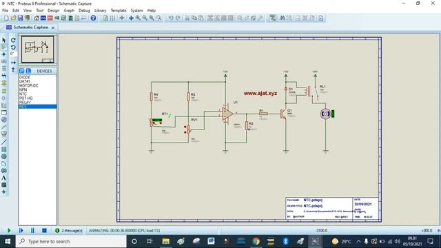Rangkaian Penerapan Sensor NTC Berpengendali Op Amp смотреть онлайн