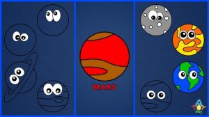 Let's Color PLANETS for BABY | Learn Colors | Mercury Venus Earth Mars Jupiter Saturn Uranus Neptun
