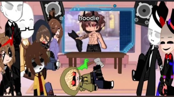 slender brothers+creepypasta react to Slender Man's daughter as random gacha videos✨️