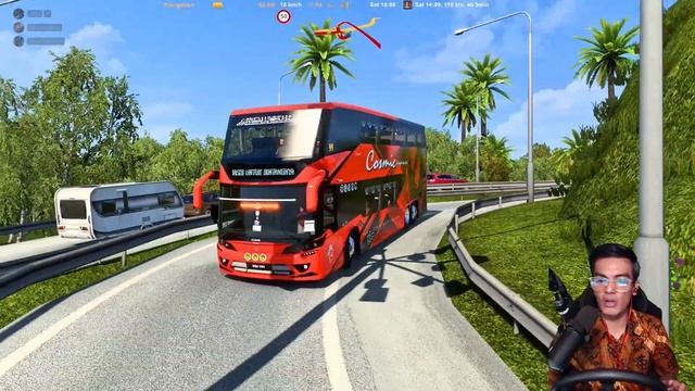 BAS COSMIC MERAH BALIK KE KEDAH ? ADA YANG PERNAH NAIK BAS COSMIC ? MACAM REAL TAU - ETS2 смотреть онлайн
