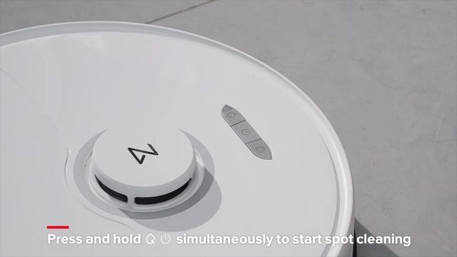 Roborock S8 Series - How To Clean With Buttons.