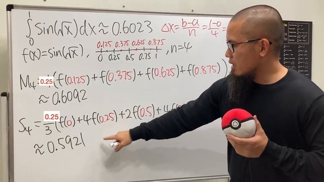 Integral of sin(sqrt(x)) from 0 to 1. Can the Midpoint Rule be better than Simpson's Rule? смотреть онлайн