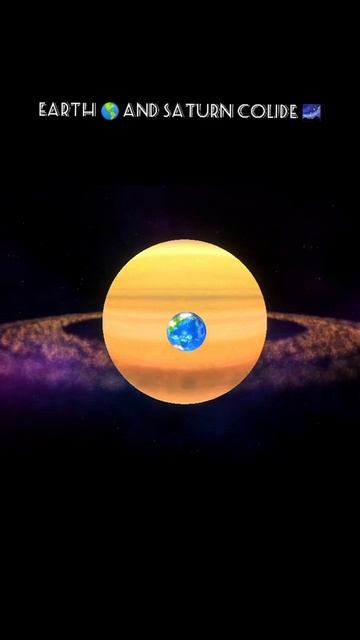 EARTH 🌎 and Saturn collision | earth and Saturn| #shorts смотреть онлайн