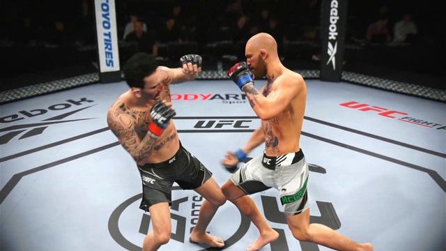 Max Holloway vs Conor McGregor CPU vs CPU UFC 4 смотреть онлайн