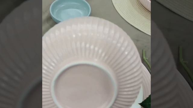 FENN Simplicity Style Striped Design Ceramic Dinnerware Set смотреть онлайн