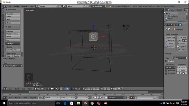 Blender [2.7] ; how to make a basic and easy water simulation. смотреть онлайн