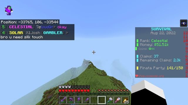 Minecraft Cosmos Survival Pt220 Having Tons Of Fun With The 1.19 Update Just Added To The Server