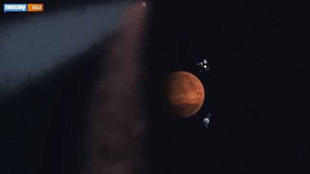 Comet Siding Spring Grazes Mars' Atmosphere смотреть онлайн
