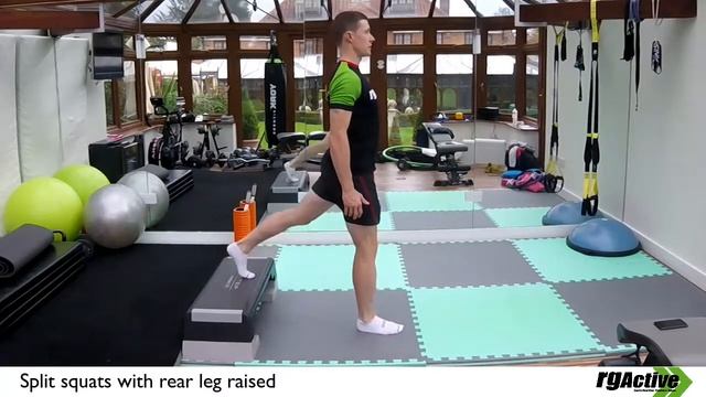 Squats - Split with rear leg raised смотреть онлайн
