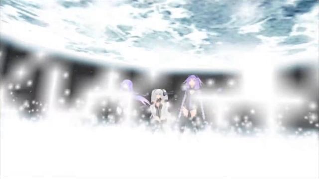【MMD X HDV 】Black Heart,Purple Heart,Purple Sister Neptune【Dream Frighter】HD