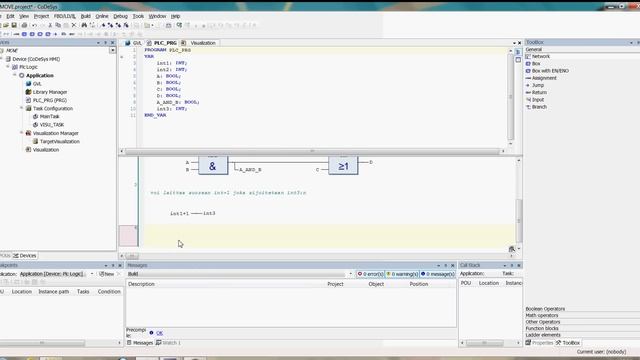 CoDeSys V3.5SP4 MOVE and assignment example смотреть онлайн