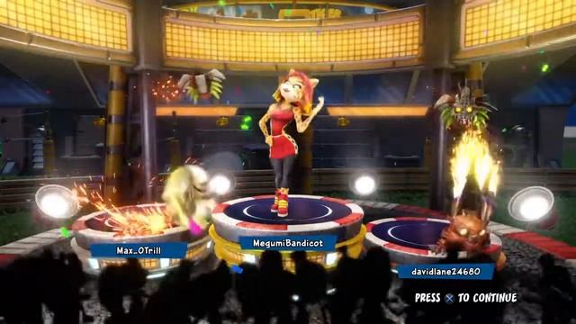 Liz Bandicoot, Rustland Polar and Rustland Pura Winning Podium. (Crash Nitro Fueled) смотреть онлайн