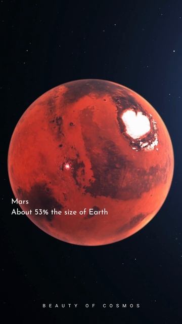 Mars compared to earth | #astronomy #space #planets #solarsystem смотреть онлайн